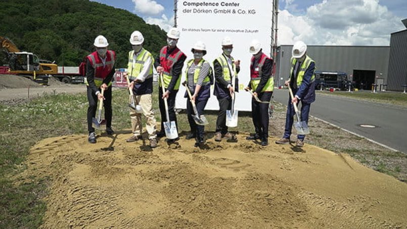 A picture of the ground-breaking ceremony in Hagen-Vorhalle.