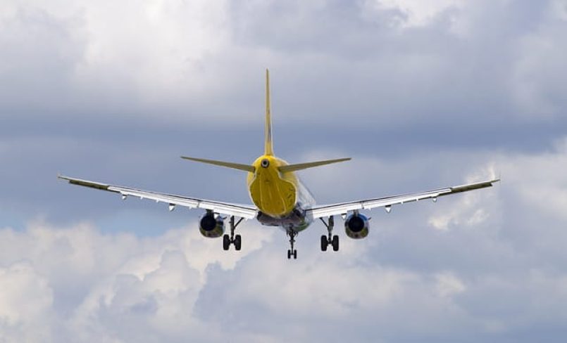 An airplane as a symbolic image.