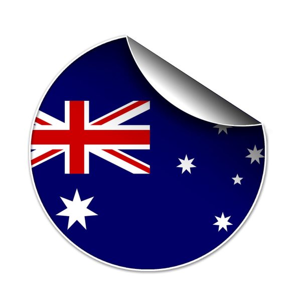 Symbol: The Australian flag as a sticker.