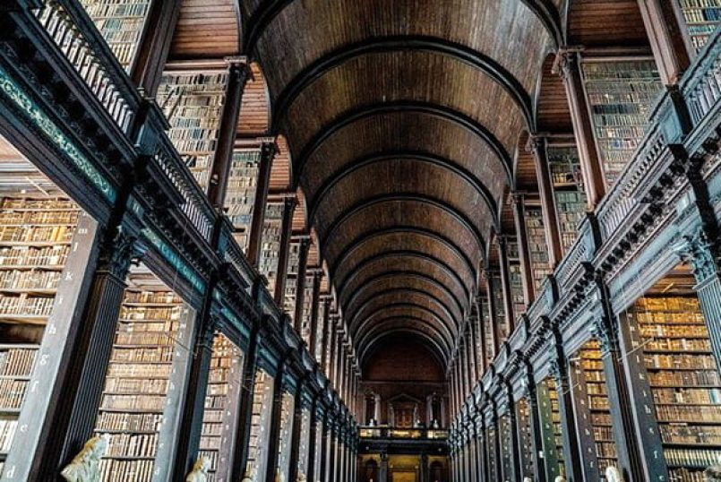 A photo of Dublin's historic library as an example image.