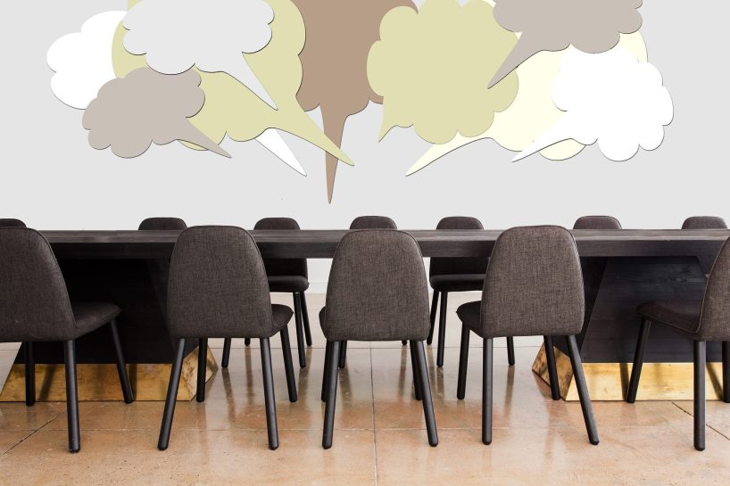 Chairs around a conference table