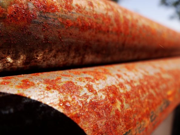 Rusty pipes.