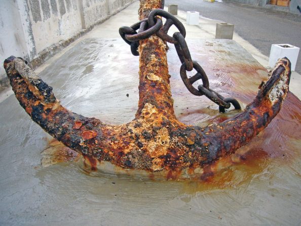 Rusty anchor.