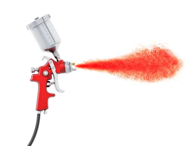 A spray gun.