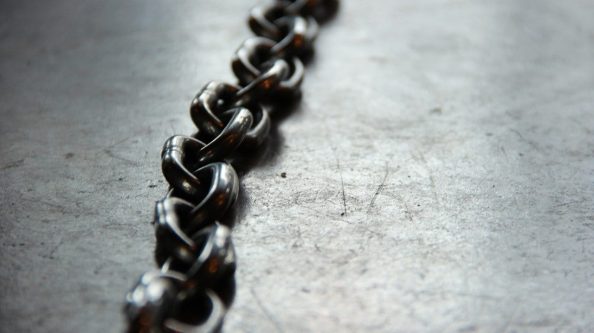 A stainless steel chain as symbol.