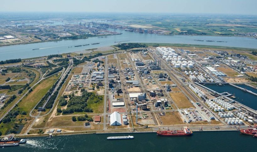 The Evonik plant complex in Antwerp.