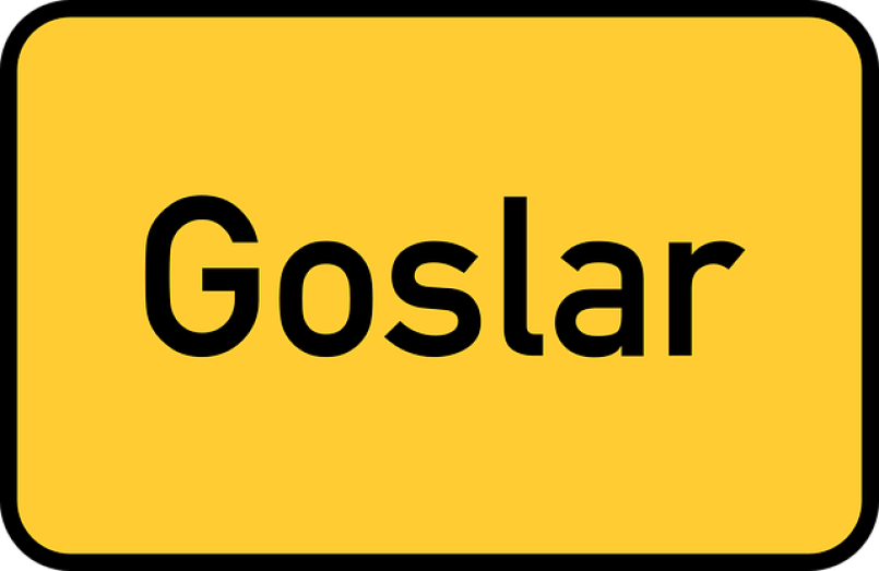 The place-name sign of Goslar as symbol.