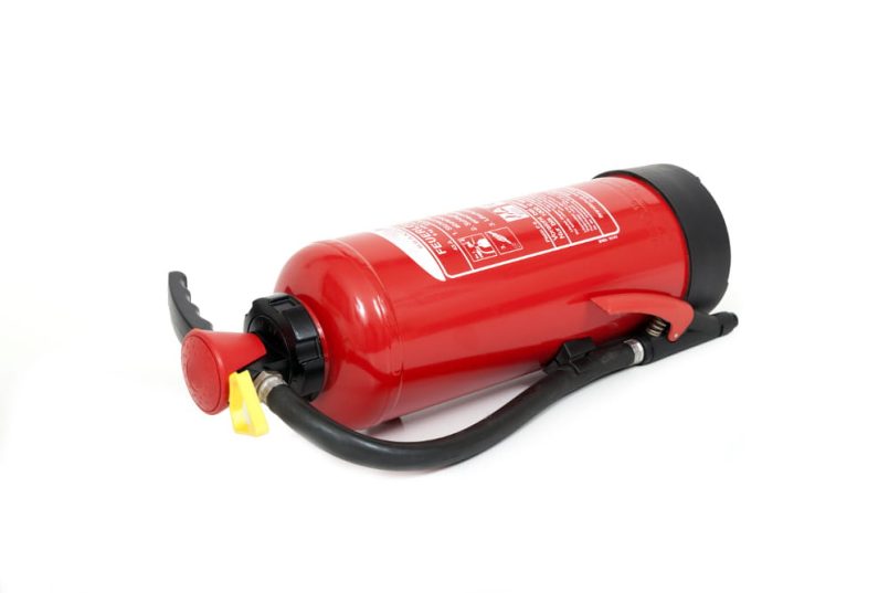 A fire extinguisher as symbolic image.