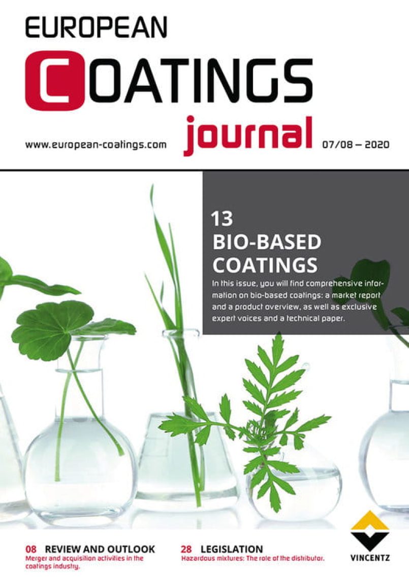 The July/August issue of the European Coatings Journal features a full package on bio-based coatings.