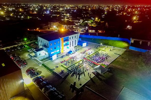 Bird's eye view of the new factory premises of MC-Bauchemie Ghana during the ceremonial opening on 11 May 2022.