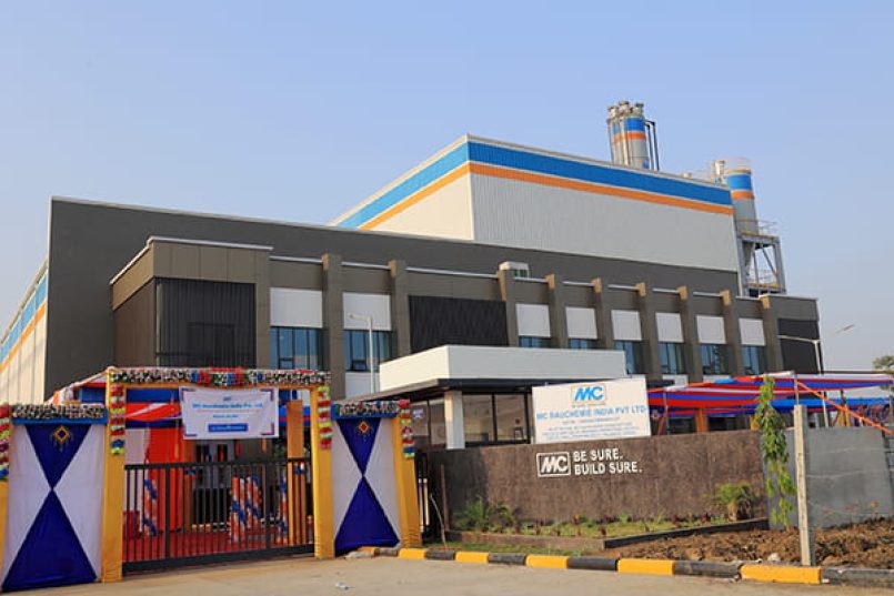 View of the new MC-Bauchemie India factory building in Halol.