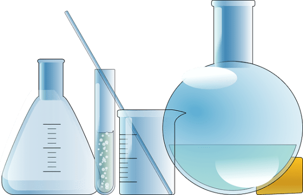 A graphic shows a laboratory situation as a symbol image.