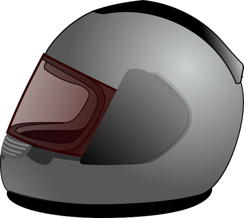 A motorcycle helmet as symbolic image.