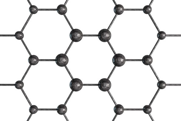 Nanostructure with rods connected by spheres.