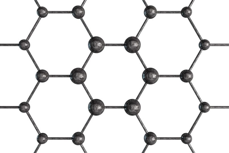 Nanostructure with rods connected by spheres.