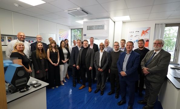 Group photo of the opening ceremony in Macclesfield.