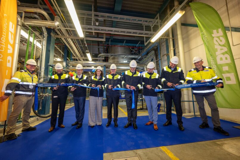 BASF celebrates opening of new production line in Heerenveen, the Netherlands.